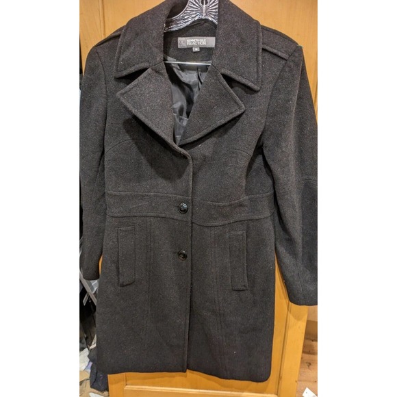 Kenneth Cole Womens Coat‎ Overcoat Size 8-10 Medium 80% Wool - Picture 1 of 5
